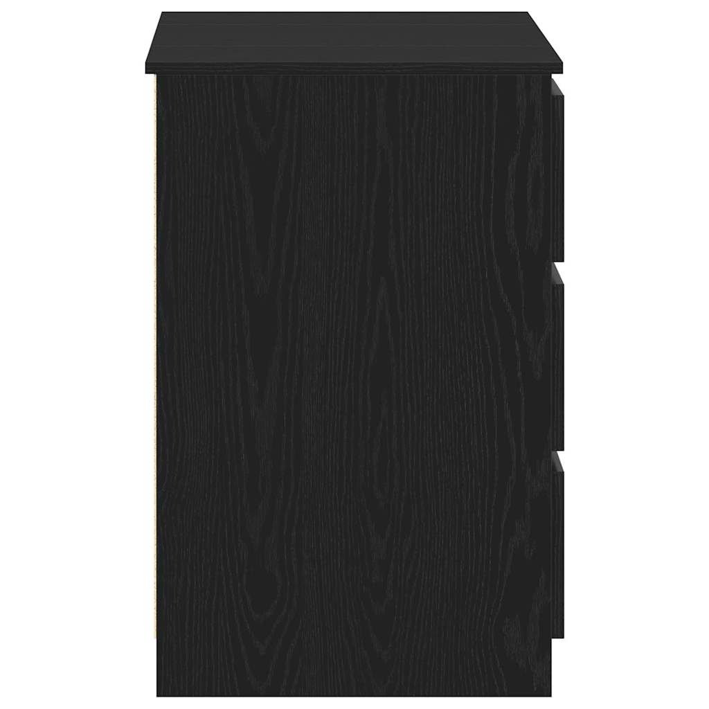 Desk Black oak 140 x 50 x 76 cm Engineered wood